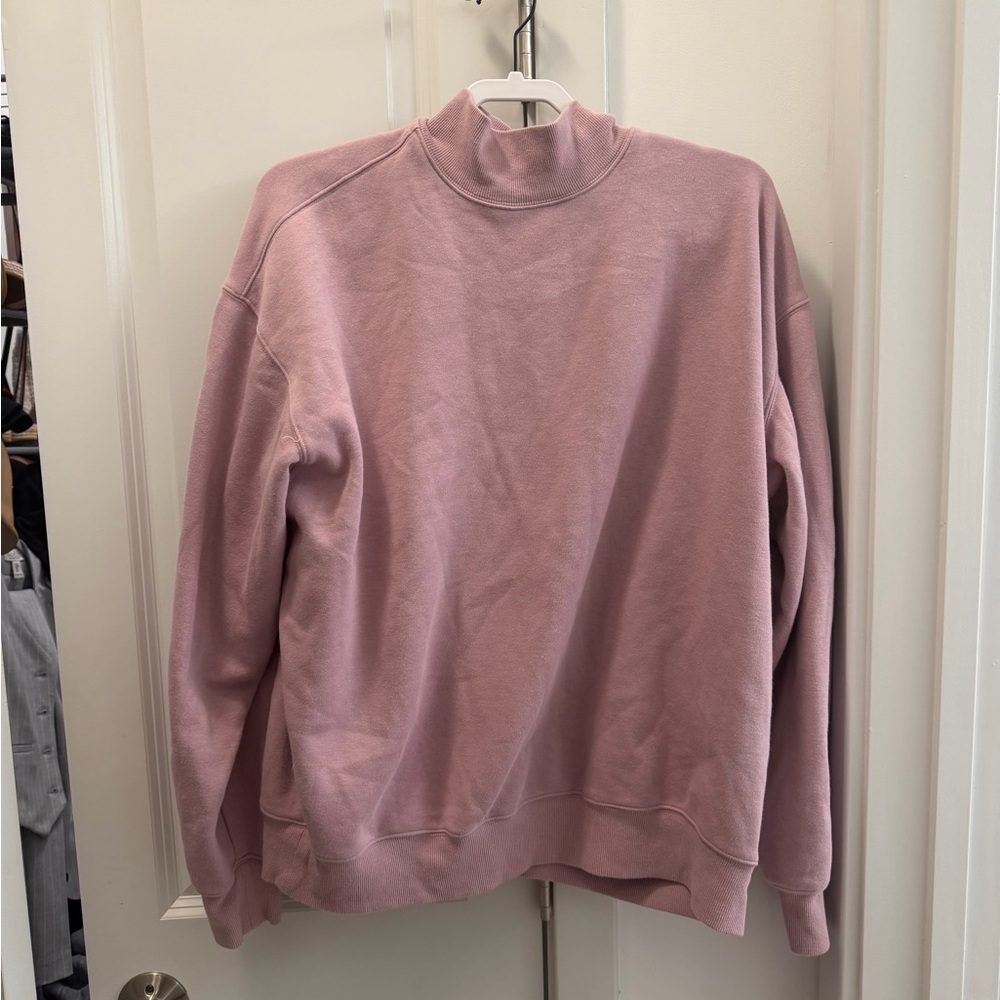 SKIMS Mock Neck Sweatshirt in Color Dusk